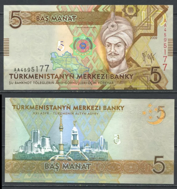 Turkmenistan 2009 • 5 manat • P# 23a • NEUF UNC (N-373)