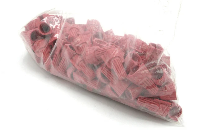 P13 Winged Wire Nut Connectors, Red, 8-18AWG, 110pcs