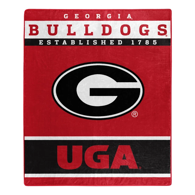 Northwest NCAA Georgia Bulldogs Raschel Throw Blanket
