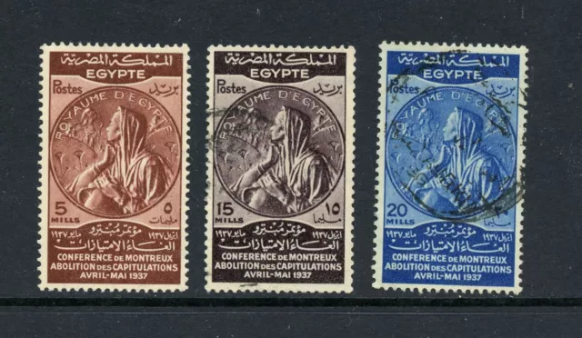 R1417 Egypt 1937 Montreux Conference 3v. used