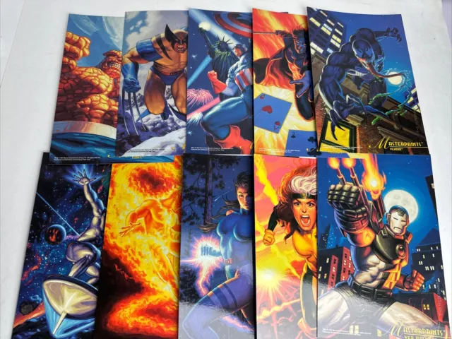 1994 Marvel Masterpieces Masterprints Promo Complete Set SDCC Exclusive Oversize