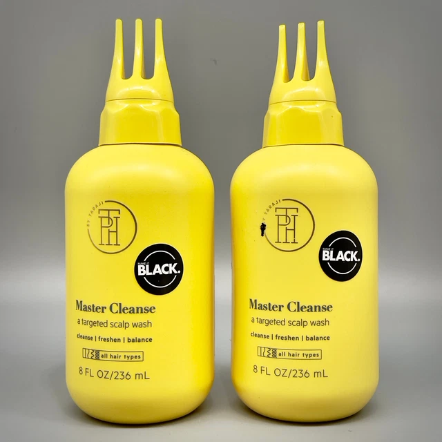 TPH BY TARAJI MASTER CLEANSE BLACK, A Targeted Scalp Wash, 8oz 2PK