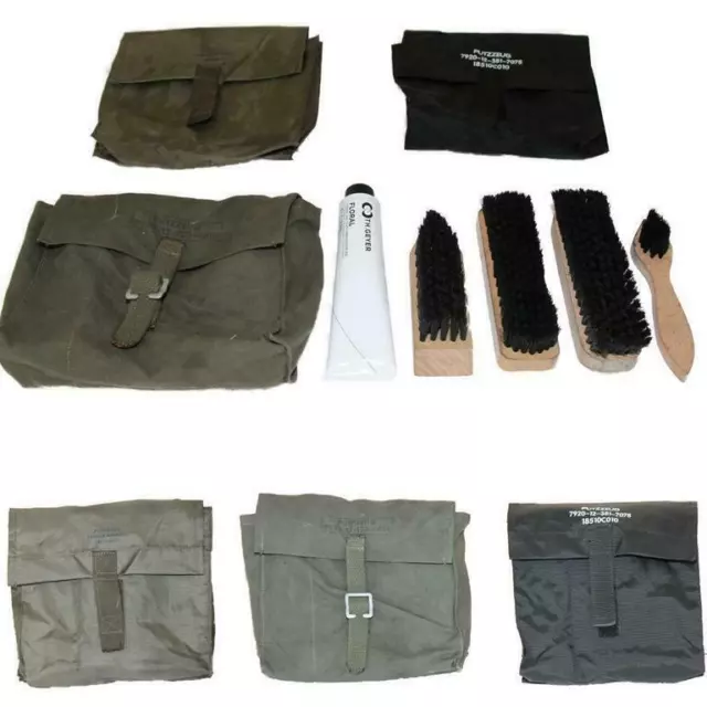 6er Set ORIGINAL Bundeswehr Schuhputzzeug BW Armee Schuhputzset neue Schuhcreme