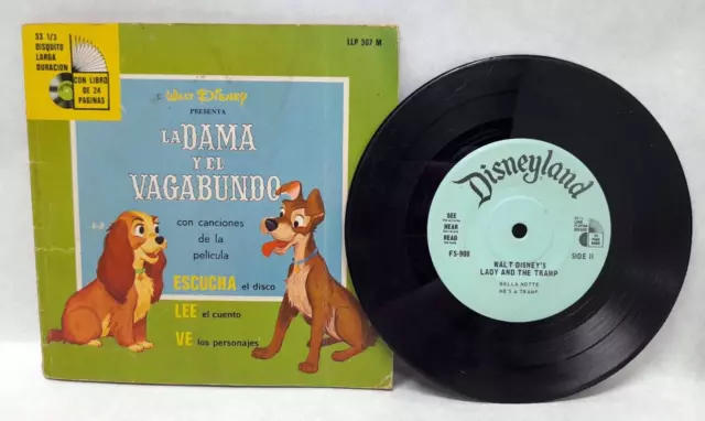 DISNEY) LA DAMA Y EL VAGABUNDO) 1963 (DISNEYLAND/307M/7 33rpm) VG+/VG+!