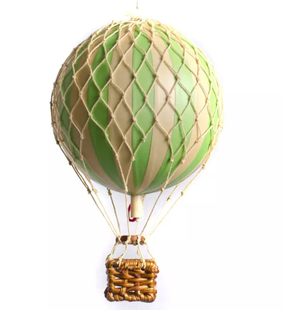 Authentic Models Small Model Hot Air Balloon Green Stripe Mobile 8.5cm