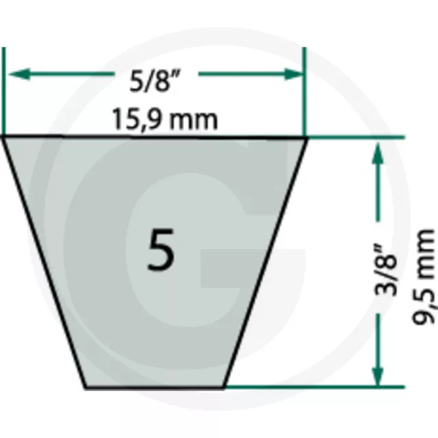 Keilriemen für Iseki KC 450 F