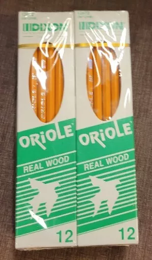 New Old Stock 72 Dixon Oriole Pencils No.287 2.5 Rare Grade 2-1/2 USA 287-2.5
