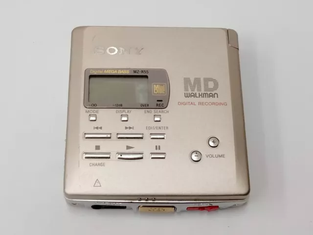 Sony MD Walkman MZ-R55 Unidad Principal Reproductor Grabadora Grabación X50425