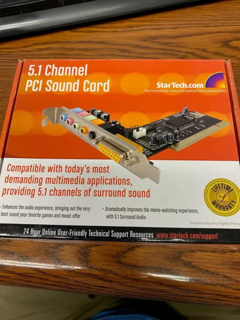 Startech 5.1 Channel PCI Surround Sound Card Adapter PCISOUND5CH2