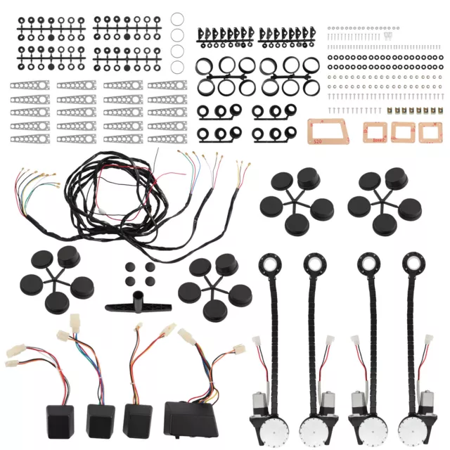 Front Rear Electric Power Window Universal Conversion Kit For 4 Door Car new