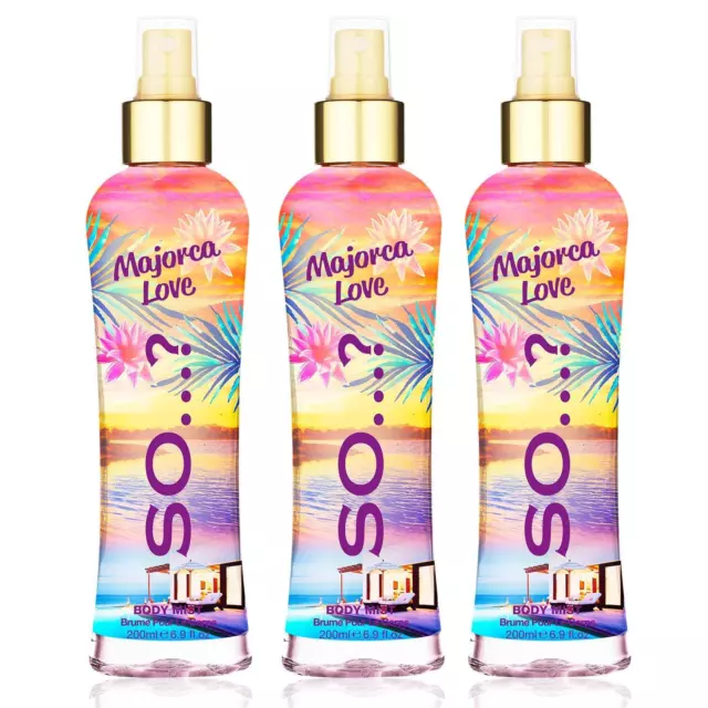 So…? Summer Escapes Majorca Love Brume Corporelle Parfumée Pour Femme 200ml L...