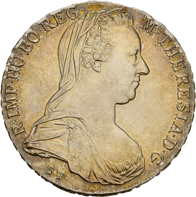 Künker: RDR, Maria Theresia, 1 Taler 1780 S.F., Silber, moderne Prägung, Top!