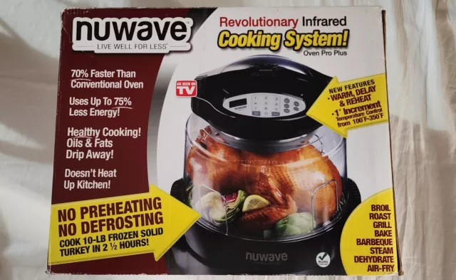 NEW NUWAVE Infrared Pro Plus Oven Model 20631 BLACK Cooking System Oven Pro Plus