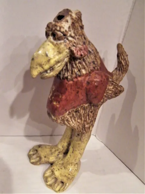 South Carolina USC Folk Art Pottery Big Spur Cocky Mascot Ocarina Ed Berdej ?