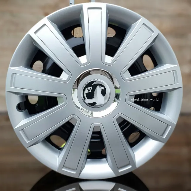 4x16" wheel trims to fit Vauxhall Vivaro Silver ( NOT FOR MOVANO)