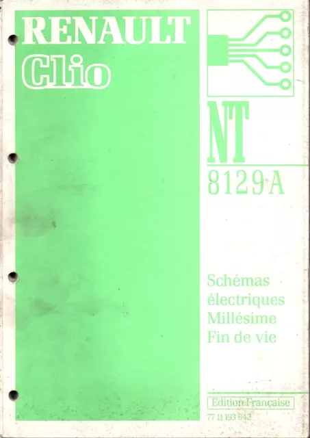 revue technique AUTOMOBILE RENAULT CLIO NT 8129A  shémas électrique