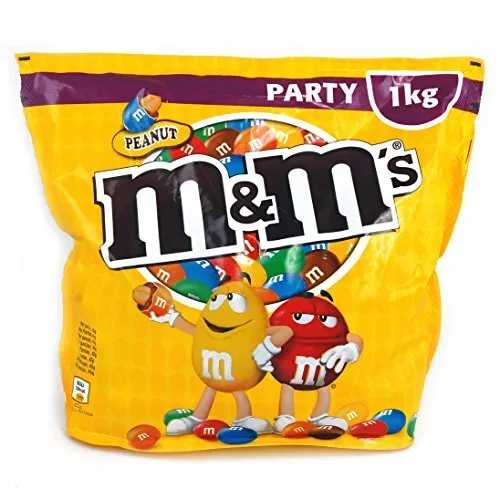M&M'S lenti al cioccolato nocciolo di arachidi snack cioccolato 2x 1 kg NUOVE MHD 02/07/2023