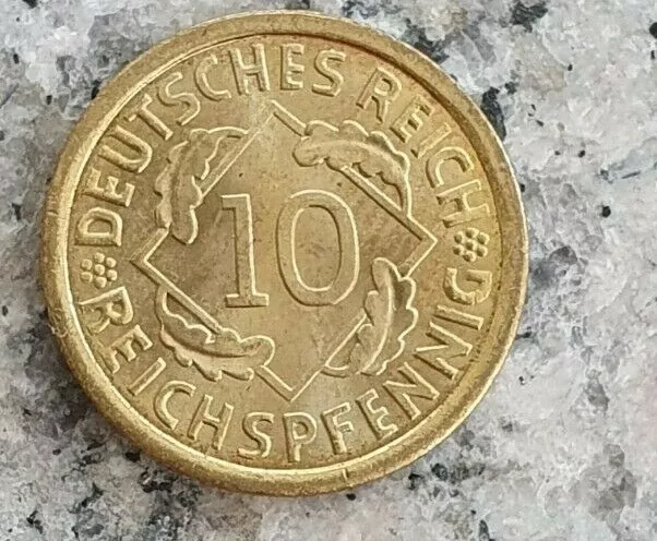 10 Reichspfennig 1935 A Berlin Kursmünze Weimarer Republik ,Top Stück !