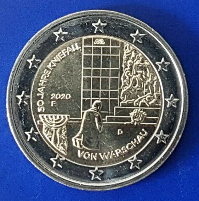 50 Jahre Kniefall Von Warschau 2 Euro 2 EURO 2020 Deutschland 50 Jahre Kniefall von Warschau neu EUR 3,80