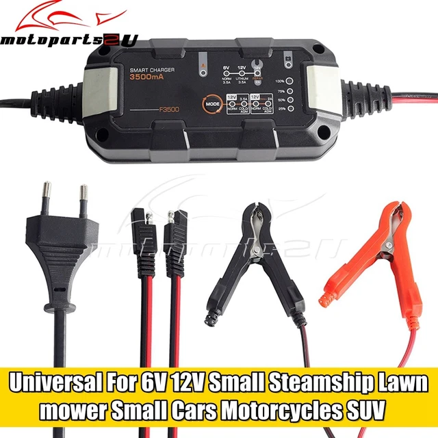 Universal Motobatt 6V/12V Lead and Lithium Charger For Small Car Motorcycles SUV