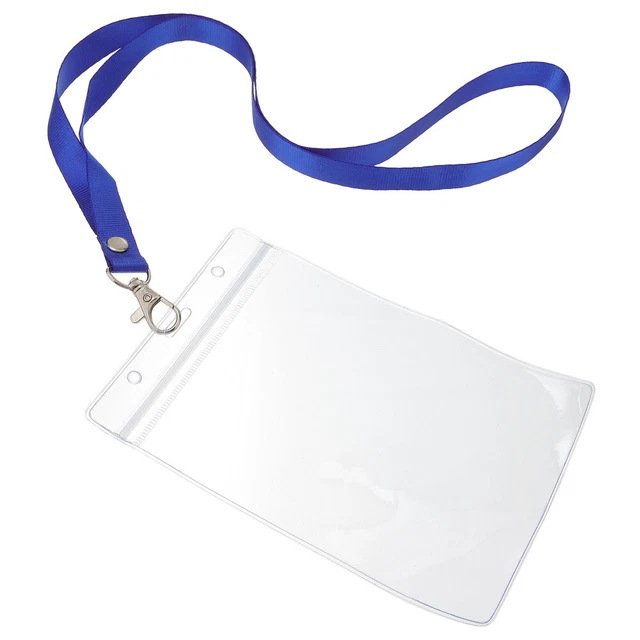 8 Pcs Mitarbeiter ID-Abzeichen-Abdeckungen Arbeitsausweishalter Label-Tags