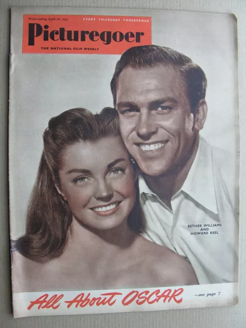 1951 PICTUREGOER MAGAZINE April 28 James Edwards Howard Keel Bob Hope Diana Dors