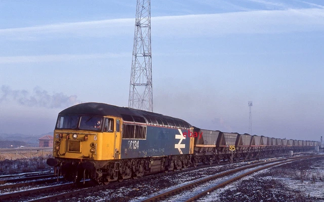 ORIGINAL 35MM SLIDE BR Class 56 no. 56124 at Thornaby +rights for use £ ...