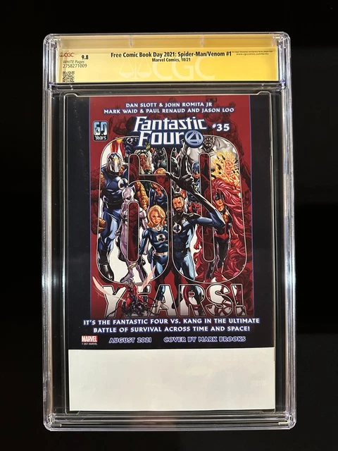 Free Comic Book Day 2021: Spider-Man/Venom #1 SS CGC 9.8 (2021) - Alex Sinclair 2