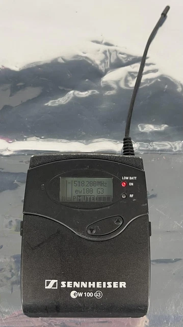 SENNHEISER EK 100 G3 Wireless Bodypack Diversity Receiver 516-558 MHz - TESTED