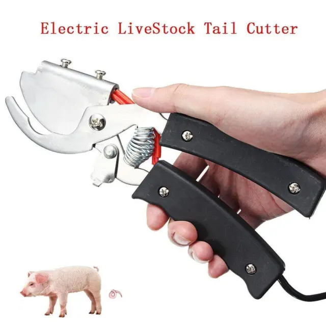 New Electric LiveStock Tail Docker Tail Cutter Pig Tail Cutting Tool 220V