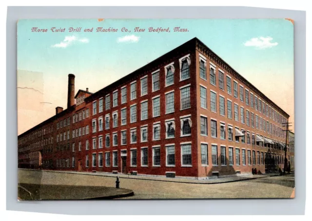 Postcard New Bedford Massachusetts Morse Twist Drill Machine Company