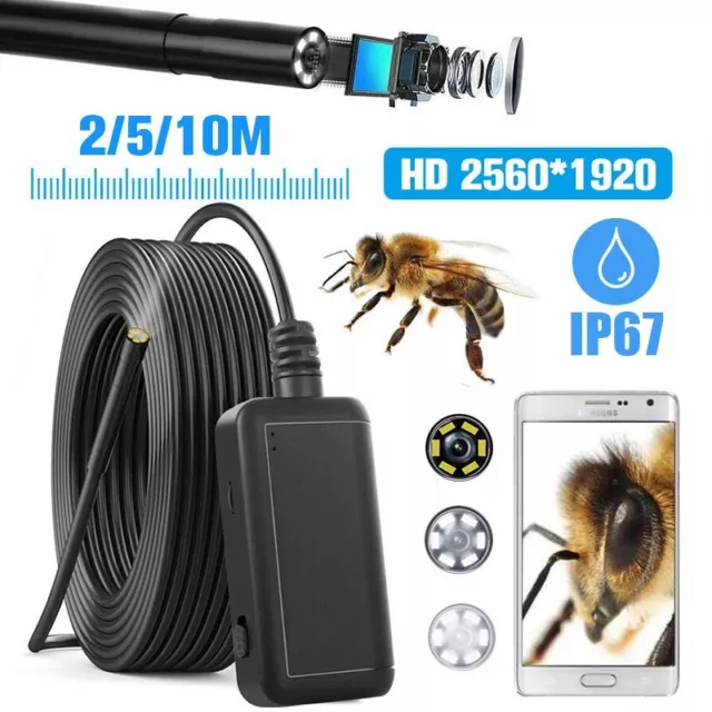 Endoscope USB Inspection Camera Waterproof WiFi Borescope for iPhone Android PC