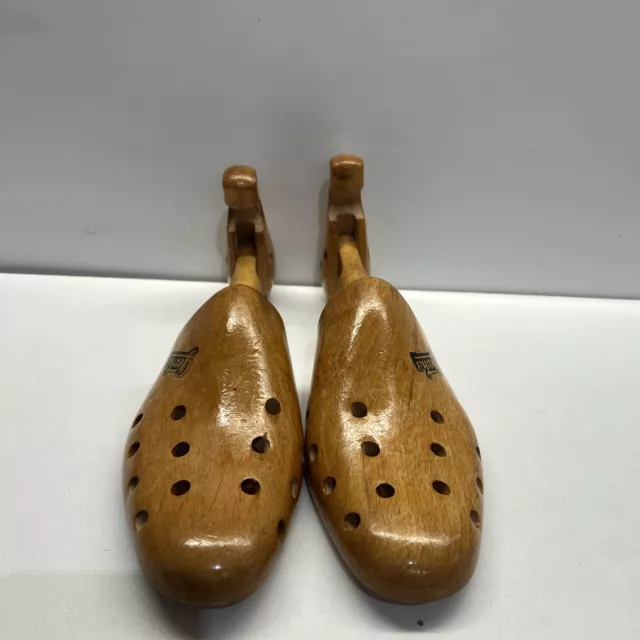 Vintage Geoha Wooden Shoe Trees, Shoe Stretchers Sz 9-10, #216 4, Adjustable