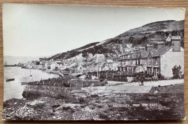 ABERDOVEY FROM EAST Antique c1910 WILLIAMS Real Photograph Postcard ABERDYFI