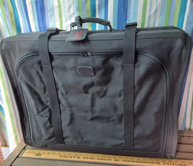 TUMI Black Nylon ALPHA 26" Collapsible Suitcase Luggage