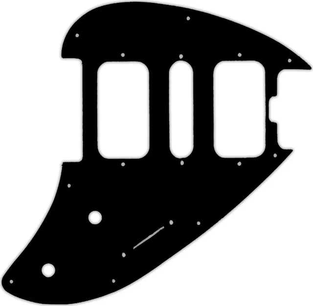 WD Custom Pickguard For Music Man Silhouette #03 Black/White/Black WD Custom Pickguard For Music Man Silhouette #03 Black/White/Black