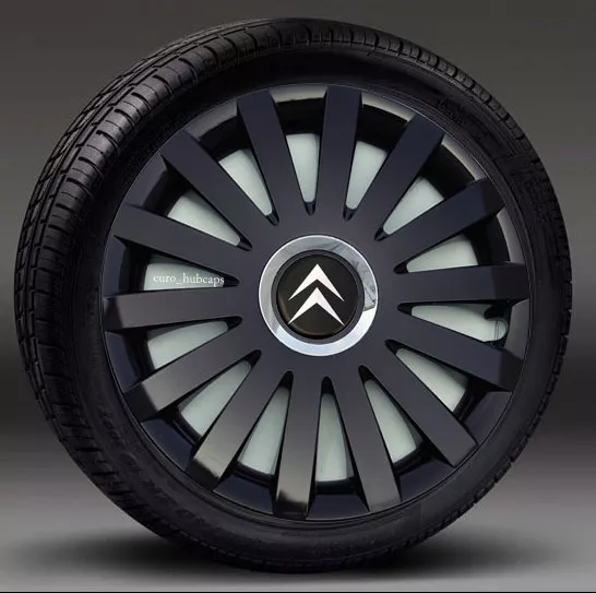 4x15" wheel trims, Hub Caps, Covers to fit Citroen Berlingo (Quantity 4)