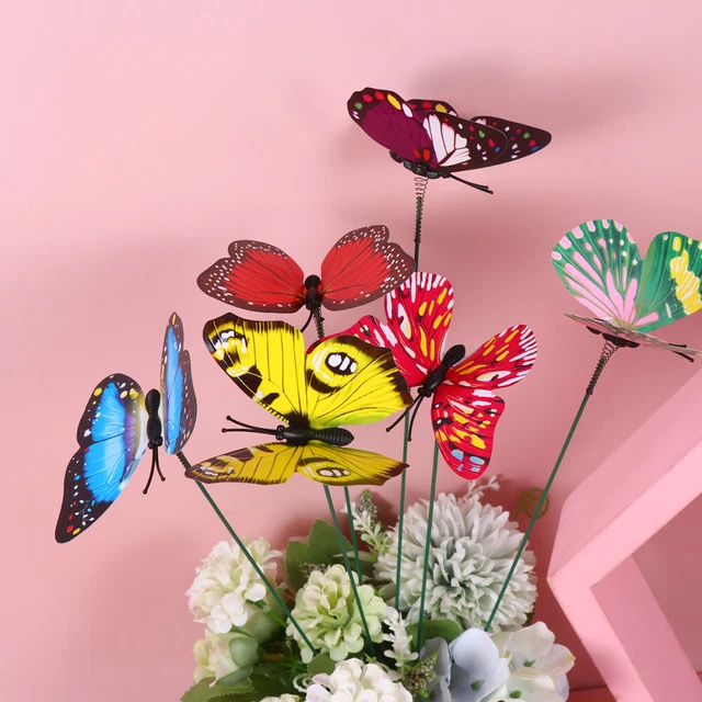 Garten Libellen auf Sticks 3D Stakes Dragonfly Decor Ornamente für Terrasse