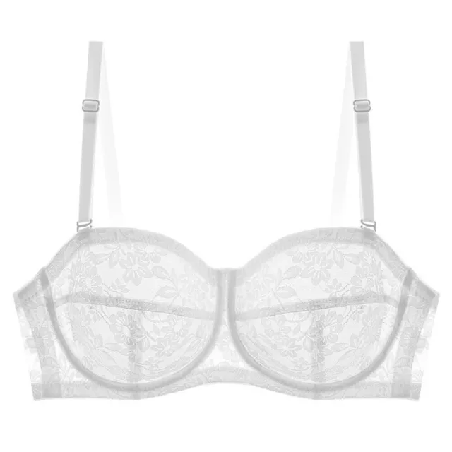 WHITE MULTIWAY BRA by Ethel Austin Clear Straps Included £8.99 - PicClick UK