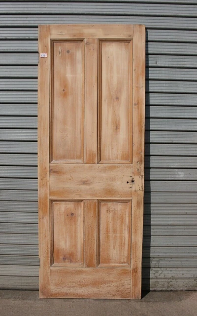Door 28 1/2" x  75"   Pine Victorian Door 4 Panel Internal ref 427B
