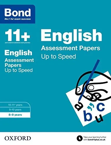 Bond 11+: English Up to Speed Papers: 8-9 years by Bond 11+ Book The Cheap Fast