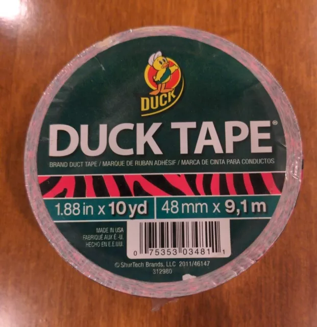 Duck Tape Pink Black Animal Print design