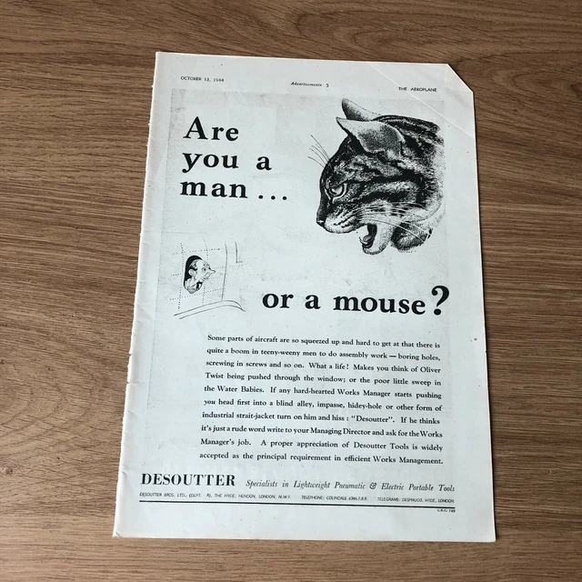 (STA85) Advert 11x8" Desoutter Power Tools. For Awkward & Hard To Reach Places
