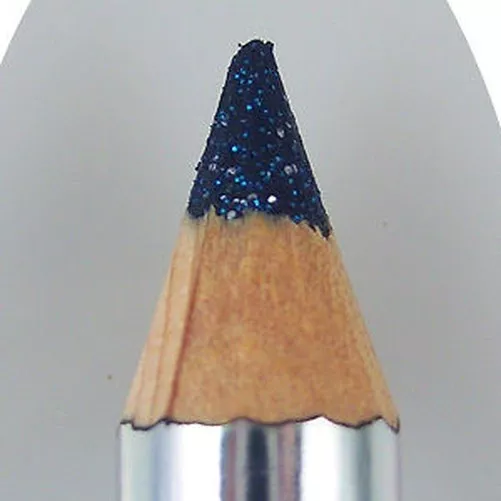 Makki brillant bleu Crayon eyeliner avec paillettes argent eye-liner