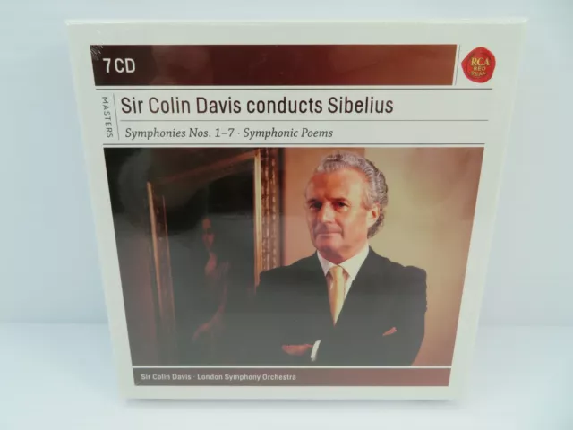Sir Colin Davis Conducts Sibelius Symphonies Nos. 1-7 Symphonic Poems 7 CD - New