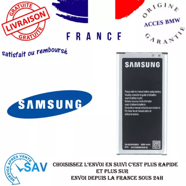 D'origine Samsung Batterie EB-BG900BBE pour Galaxy S5 SV SM-G900F 3, 85V,2800mAh