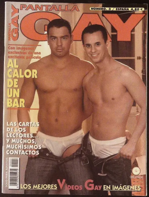 Seltener SCREEN GAY Magazin #3 Spanien 2005 Gay Interest BEEFCAKE @ Top