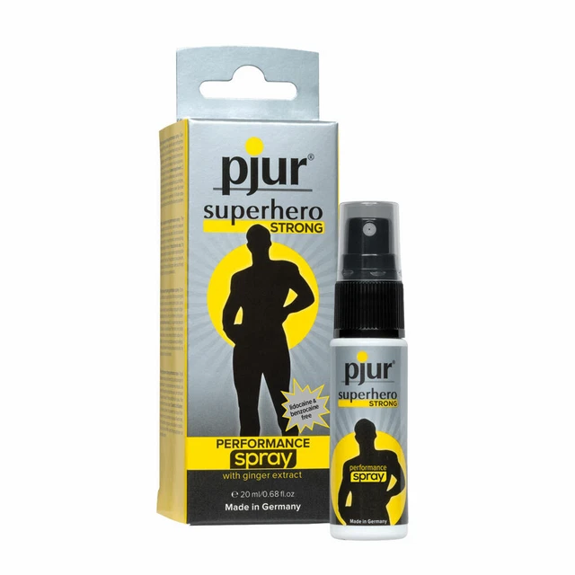 pjur superhéroe STRONG performance spray - spray retardante para hombres (20 ml)