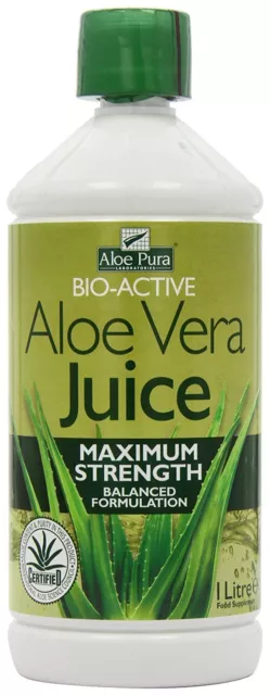 Aloe Pura Aloe Vera Juice Maximum Strength Juice 1 Litre