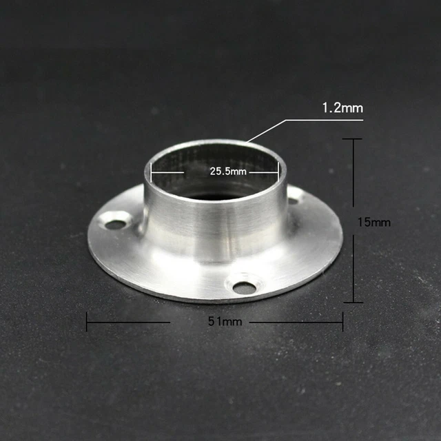 Armadio Ripostiglio Asta Staffe Montaggio Mobili Binario Rotondo Acciaio Inox